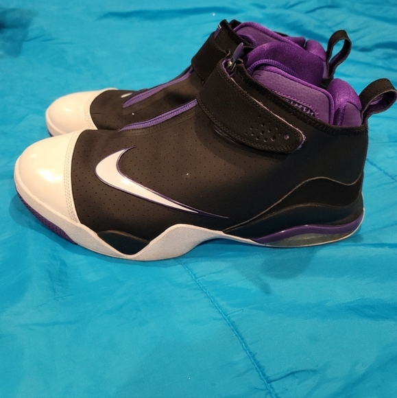 Nike Purple White Zip ups shoes sneakers size 13 - Picture 3 of 6